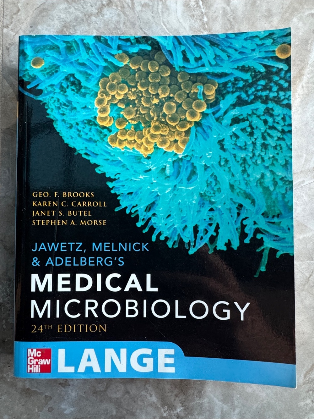 Jawetz, Melnick, & Adelberg’s Medical Microbiology 24th Edition Textbook